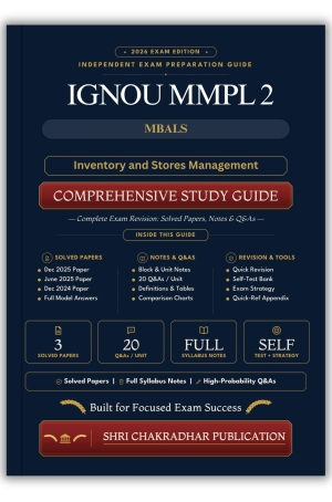 IGNOU MMPL-002 Book (Inventory and Stores Management) | Study Guide