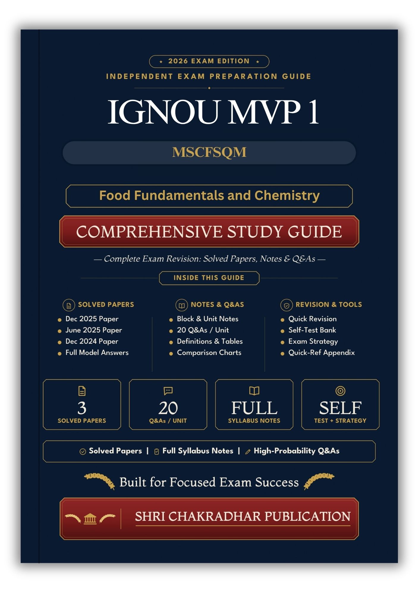 IGNOU MVP-001 Book (Food Fundamentals and Chemistry) | Study Guide