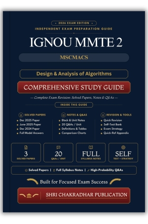 IGNOU MMTE-002 Book (Design & Analysis of Algorithms) | Study Guide