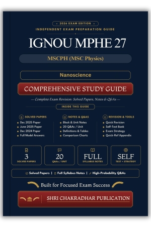 IGNOU MPHE-027 Book (Nanoscience) | Study Guide