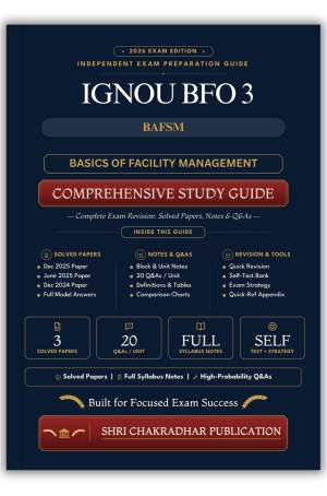 IGNOU BFO-3 Book (BASICS OF FACILITY MANAGEMENT) | Study Guide