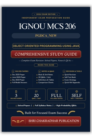 IGNOU MCS-206 Book (OBJECT ORIENTED PROGRAMMING USING JAVA) | Study Guide
