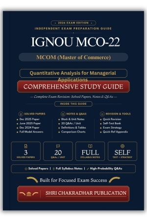 IGNOU MCO-022 Book (Quantitative Analysis for Managerial Applications) | Study Guide