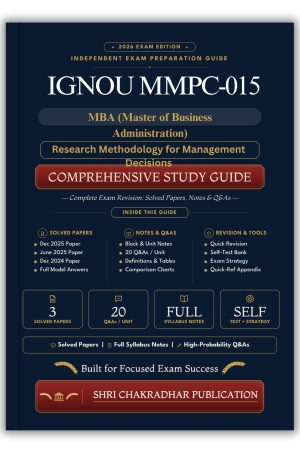 IGNOU MMPC-015 Book (Research Methodology for Management Decisions) | Study Guide