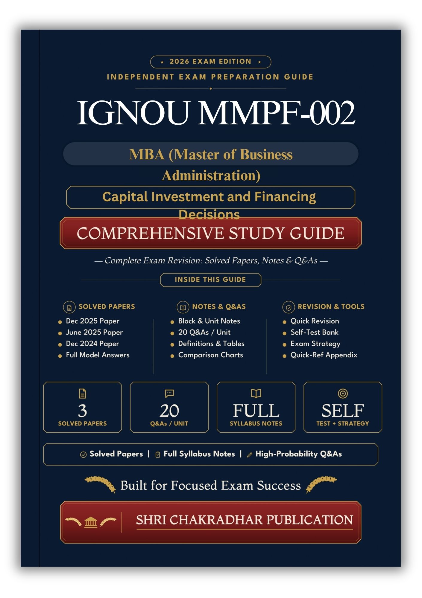 IGNOU MMPF-002 Book (Capital Investment and Financing Decisions) | Study Guide