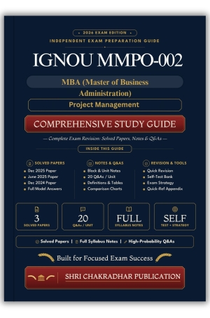 IGNOU MMPO-002 Book (Project Management) | Study Guide