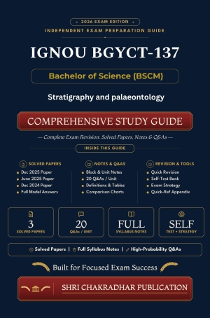 IGNOU BGYCT-137 Book (Stratigraphy and Palaeontology) | Study Guide