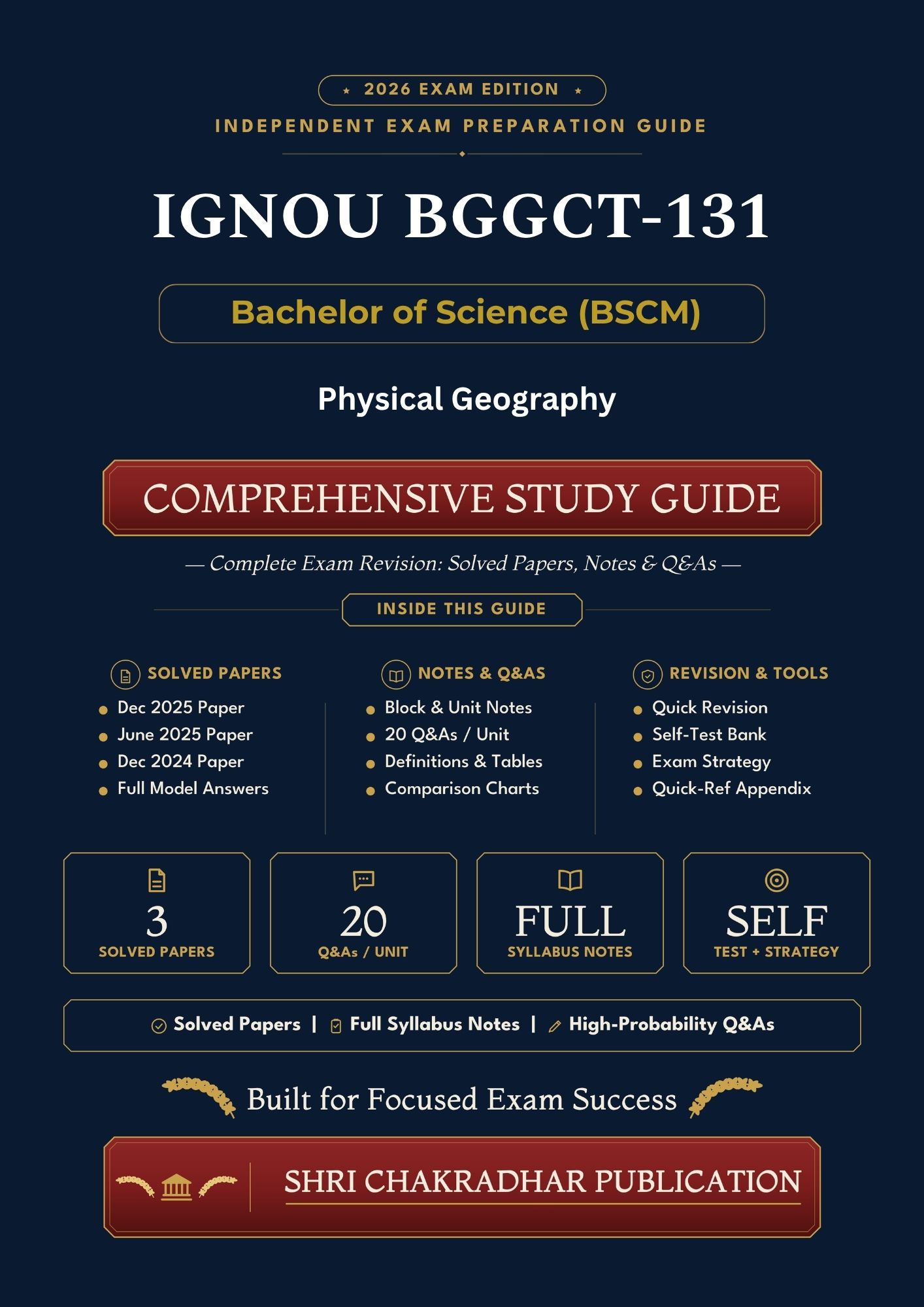 IGNOU BGGCT-131 Book (Physical Geography) | Study Guide