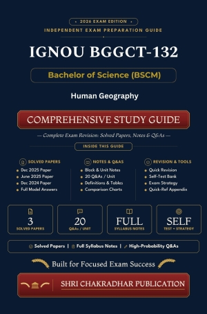 IGNOU BGGCT-132 Book (Human Geography) | Study Guide