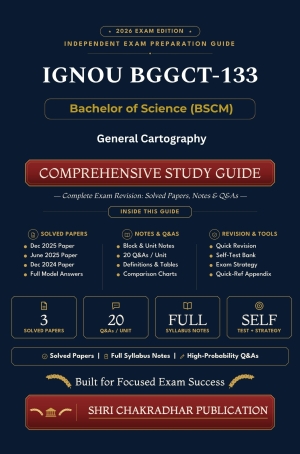 IGNOU BGGCT-133 Book (General Cartography) | Study Guide