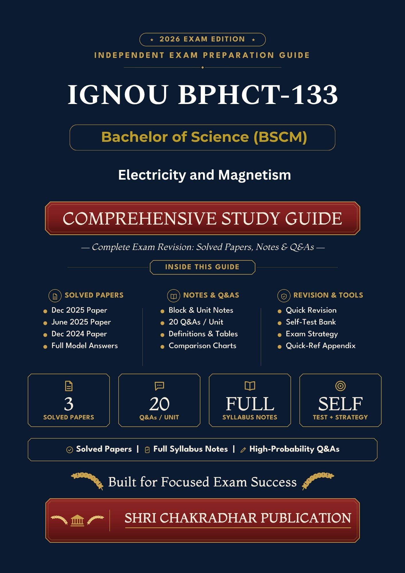 IGNOU BPHCT-133 Book (Electricity and Magnetism) | Study Guide