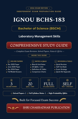 IGNOU BCHS-183 Book (Laboratory Management Skills) | Study Guide