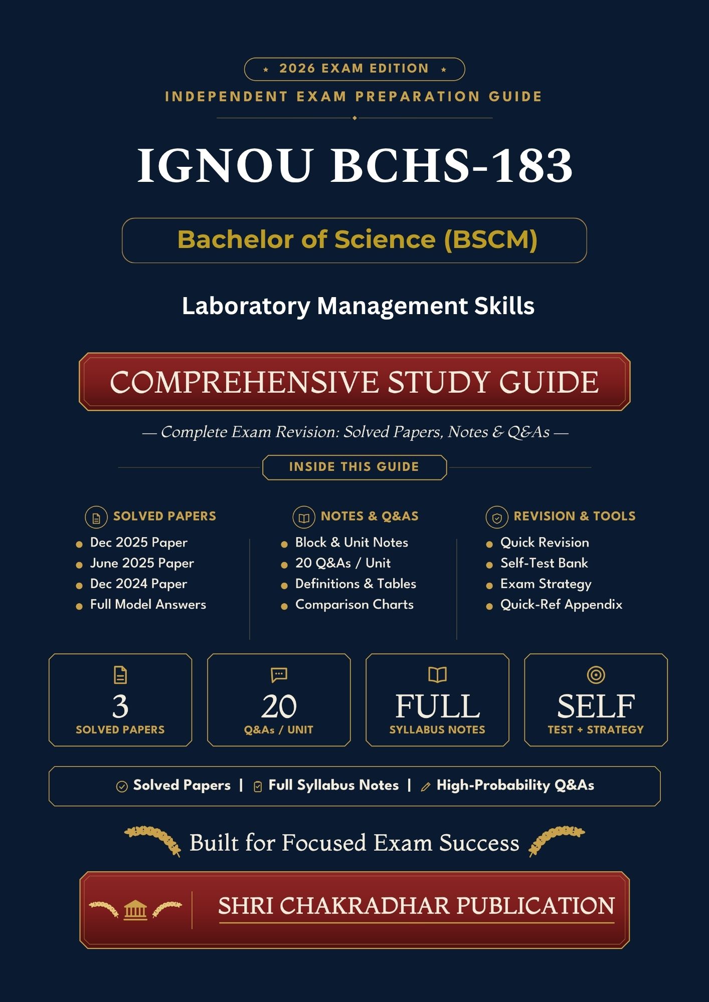 IGNOU BCHS-183 Book (Laboratory Management Skills) | Study Guide