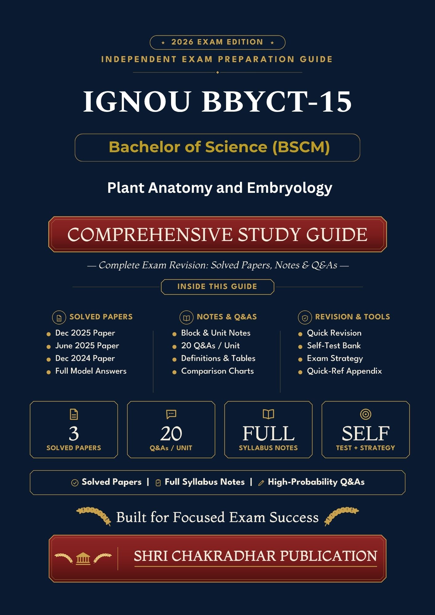 IGNOU BBYCT-135 Book (Plant Anatomy and Embryology) | Study Guide