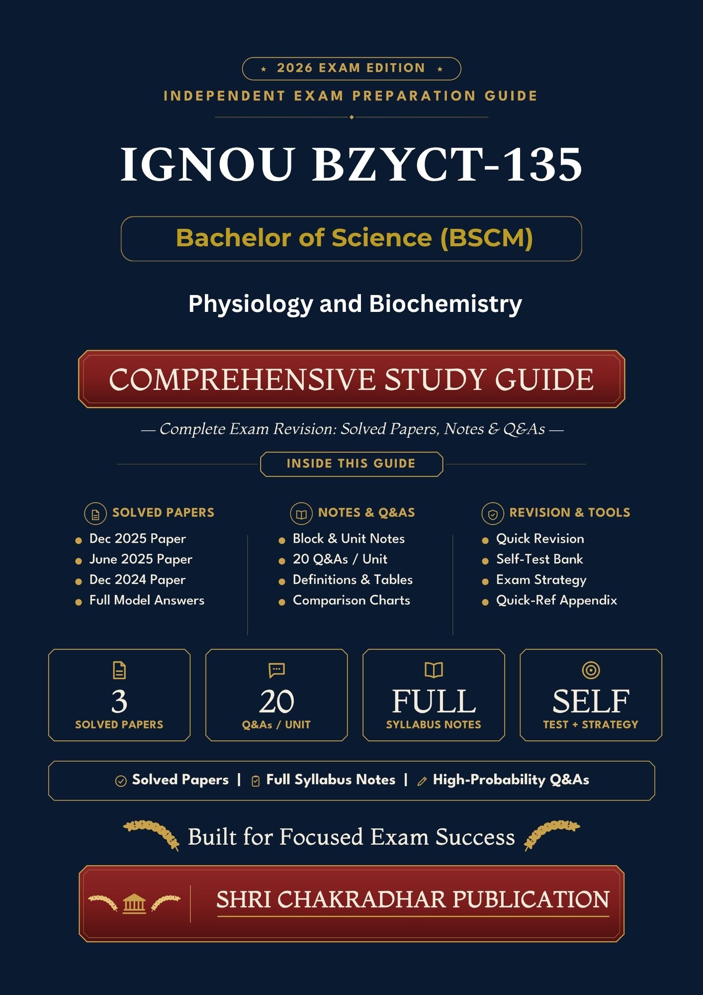 IGNOU BZYCT-135 Book (Physiology and Biochemistry) | Study Guide