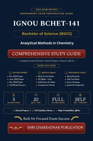 IGNOU BCHET-141 Book (Analytical Methods in Chemistry) | Study Guide
