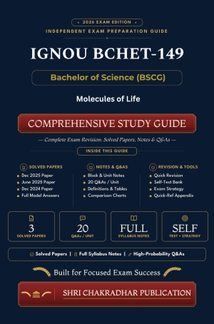 IGNOU BCHET-149 Book (Molecules of Life) | Study Guide