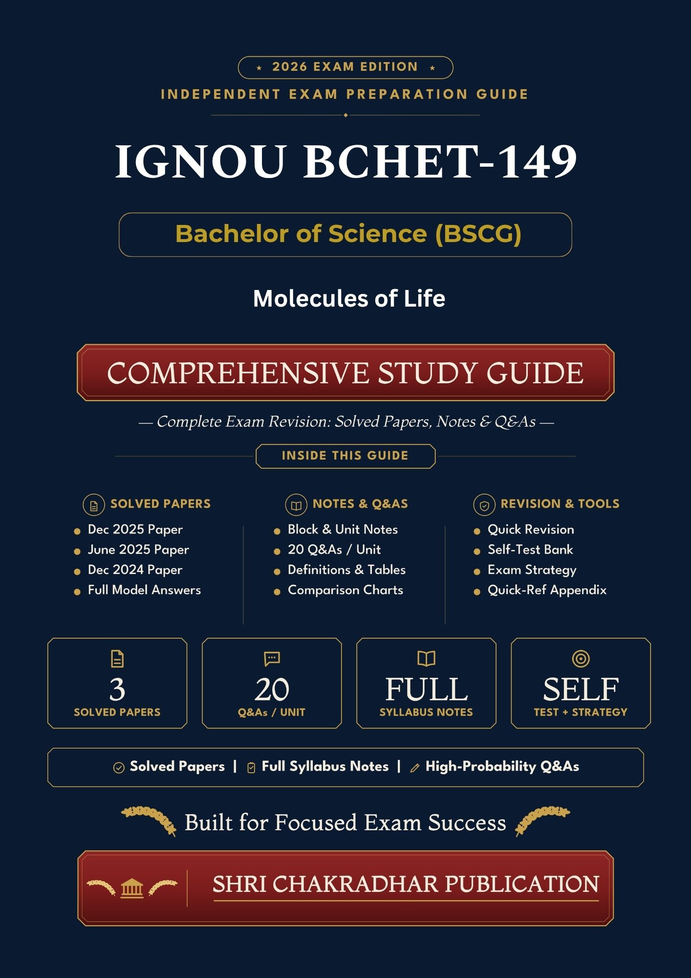 IGNOU BCHET-149 Book (Molecules of Life) | Study Guide