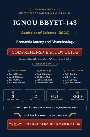 IGNOU BBYET-143 Book (Economic Botany and Plant Biotechnology) | Study Guide