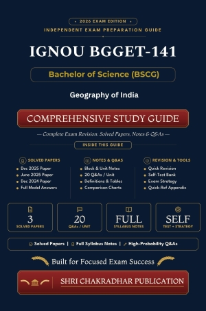 IGNOU BGGET-141 Book (Geography of India) | Study Guide