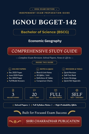 IGNOU BGGET-142 Book (Economic Geography) | Study Guide