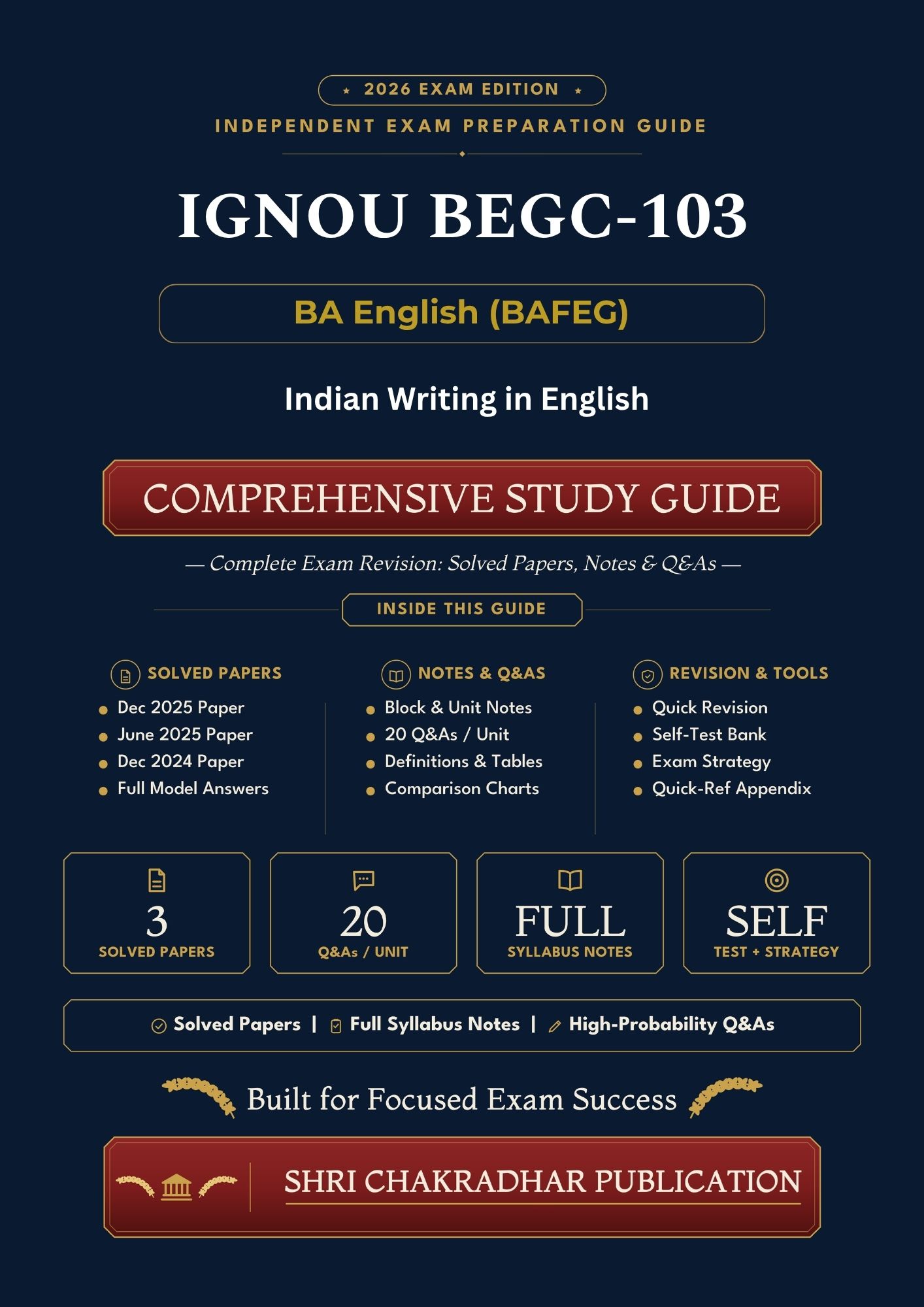 IGNOU BEGC-103 Book (Indian Writing in English) | Study Guide