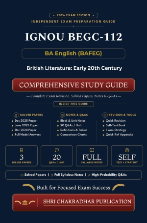 IGNOU BEGC-112 Book (British Literature: Early 20th Century) | Study Guide