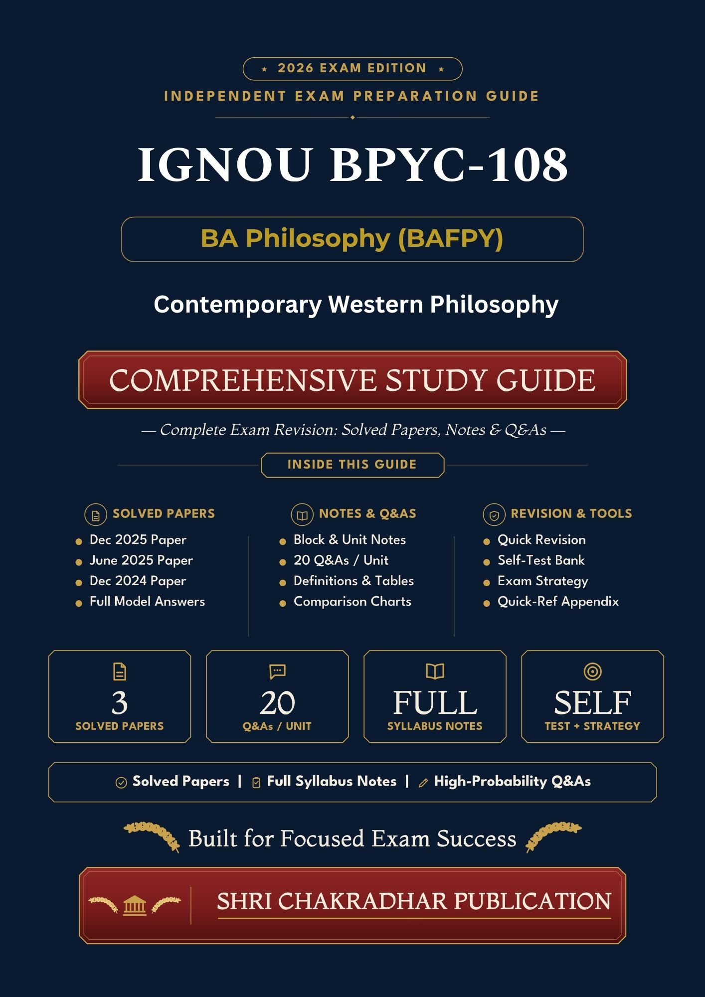 IGNOU BPYC-108 Book (Contemporary Western Philosophy) | Study Guide