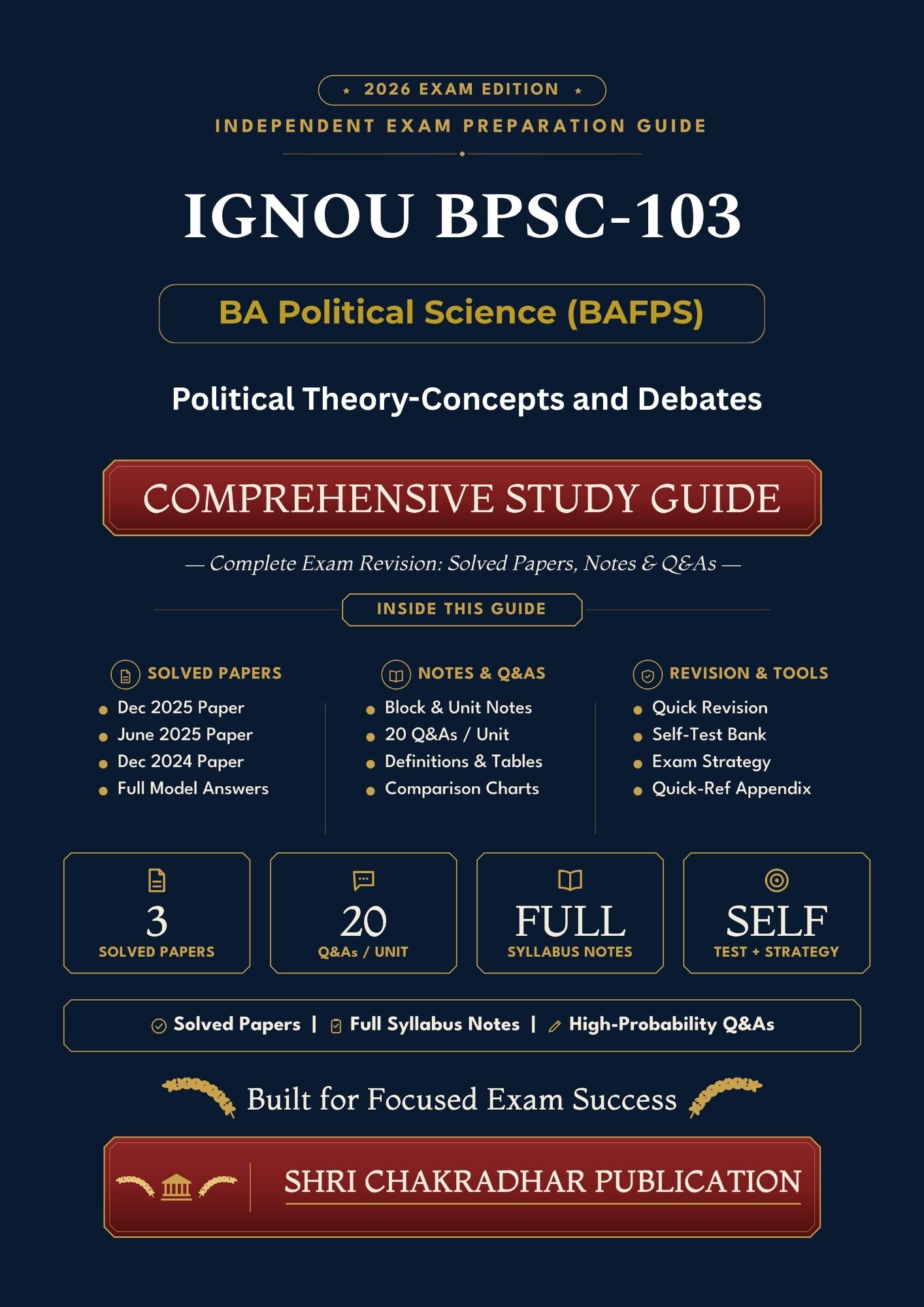 IGNOU BPSC-103 Book (Political Theory - Concepts and Debates) | Study Guide