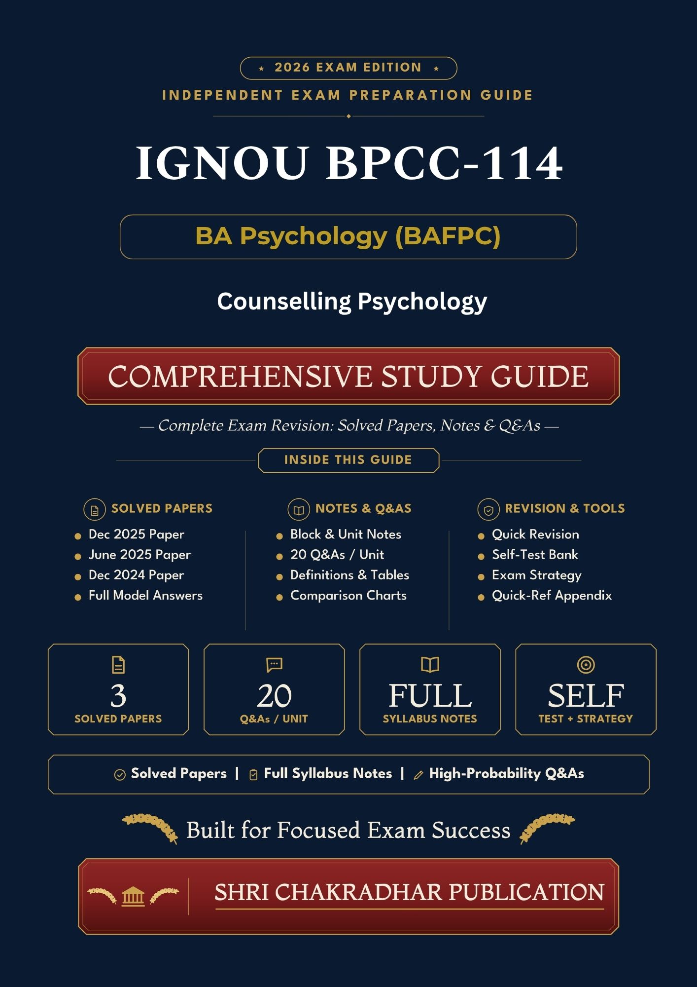 IGNOU BPCC-114 Book (Counselling Psychology) | Study Guide