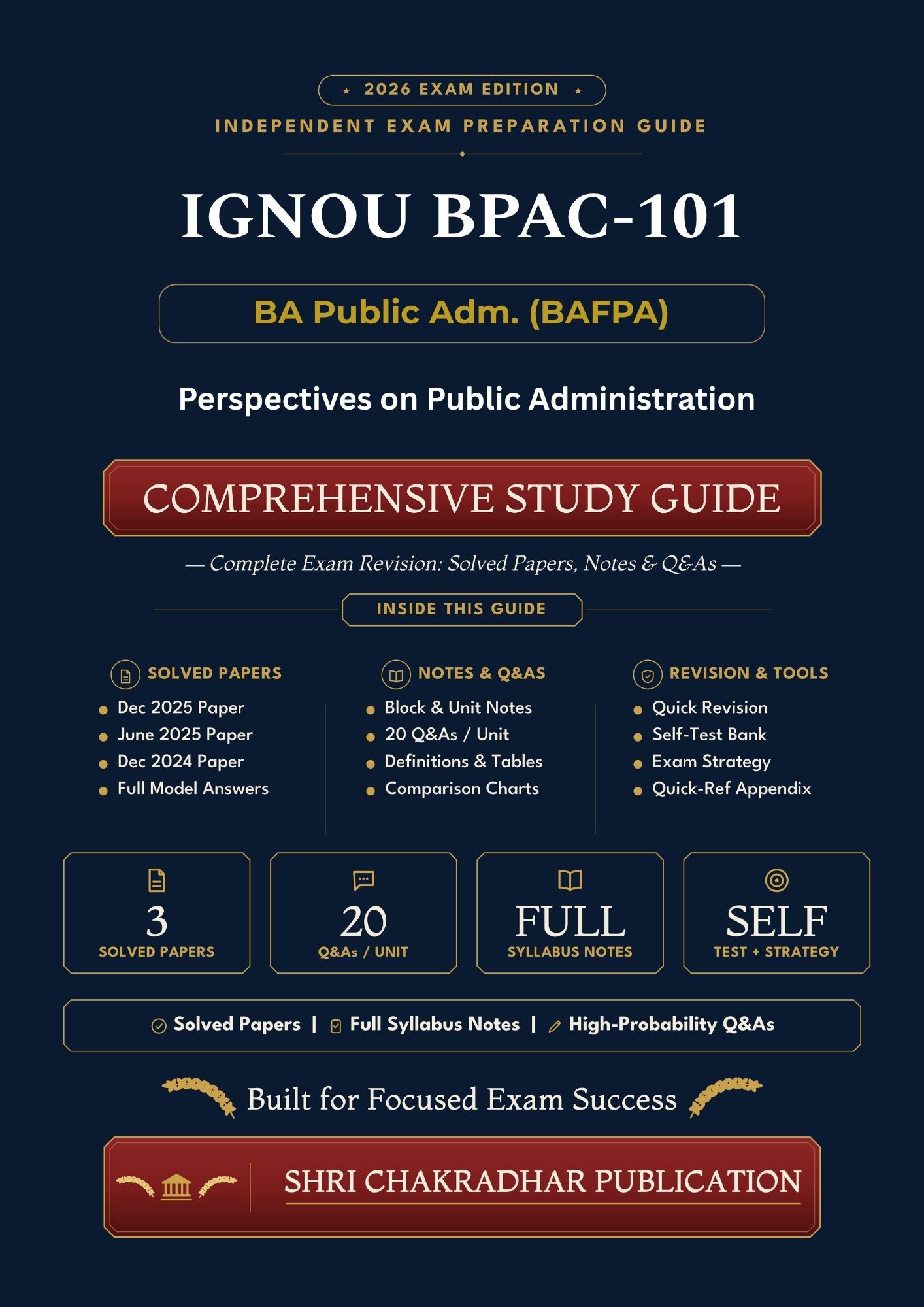 IGNOU BPAC-101 Book (Perspectives on Public Administration) | Study Guide
