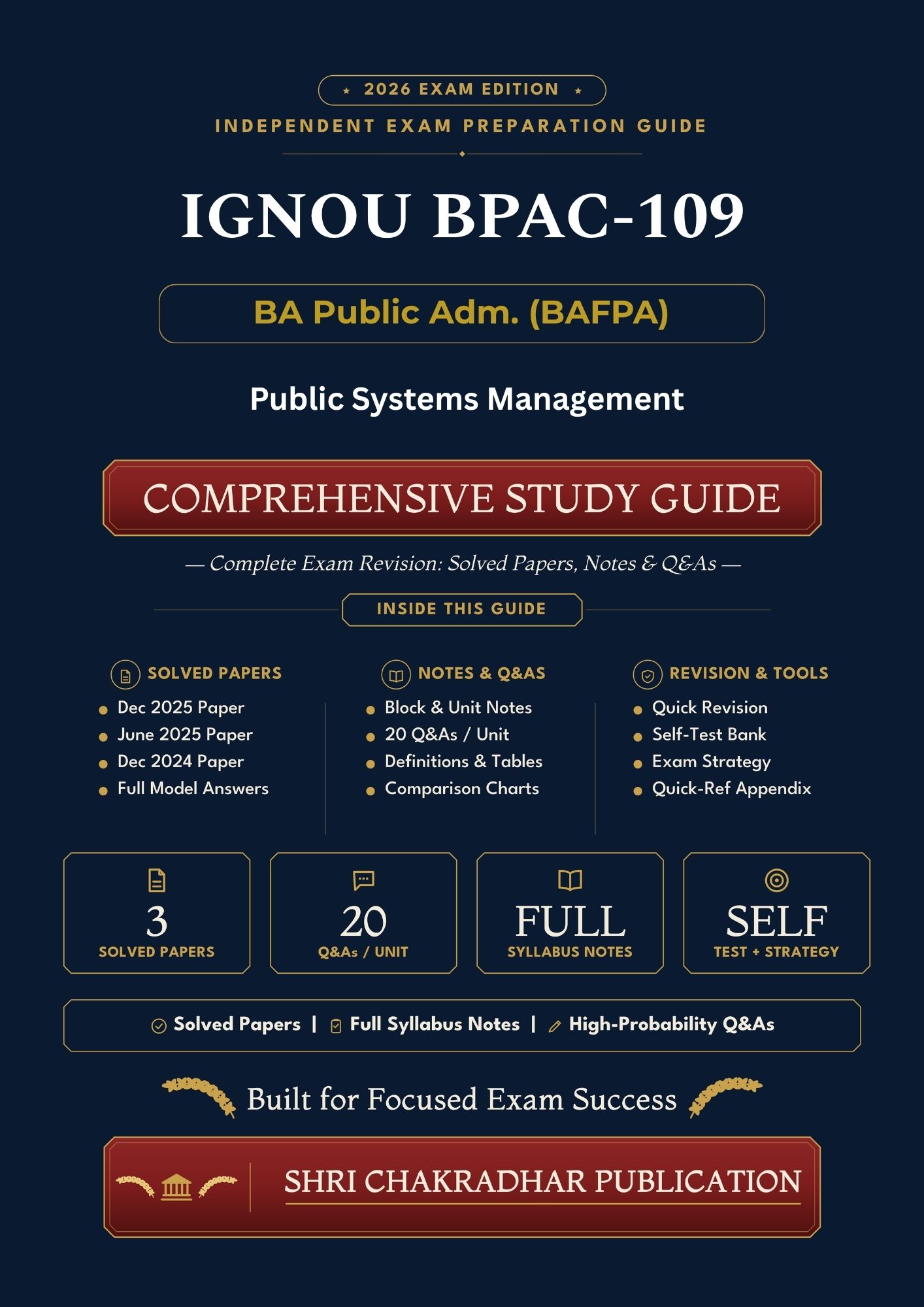 IGNOU BPAC-109 Book (Public Systems Management) | Study Guide