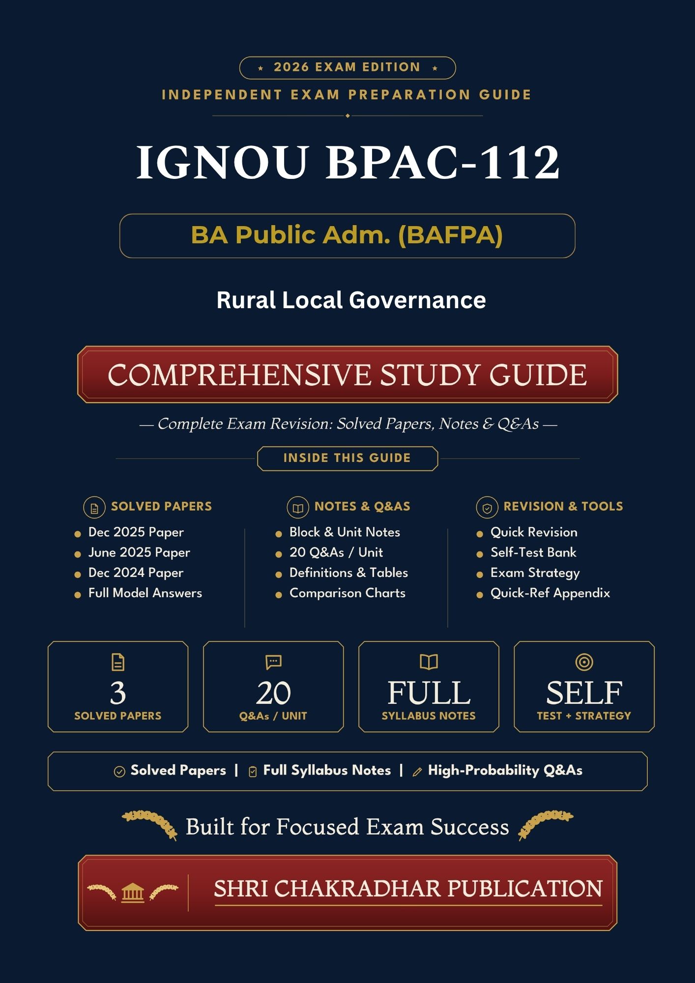 IGNOU BPAC-112 Book (Rural Local Governance) | Study Guide