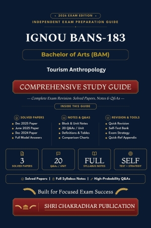 IGNOU BANS-183 Book (Tourism Anthropology) | Study Guide