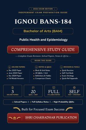 IGNOU BANS-184 Book (Public Health and Epidemiology) | Study Guide