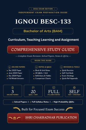 IGNOU BESC-133 Book (Curriculum, Teaching Learning and Assignment) | Study Guide