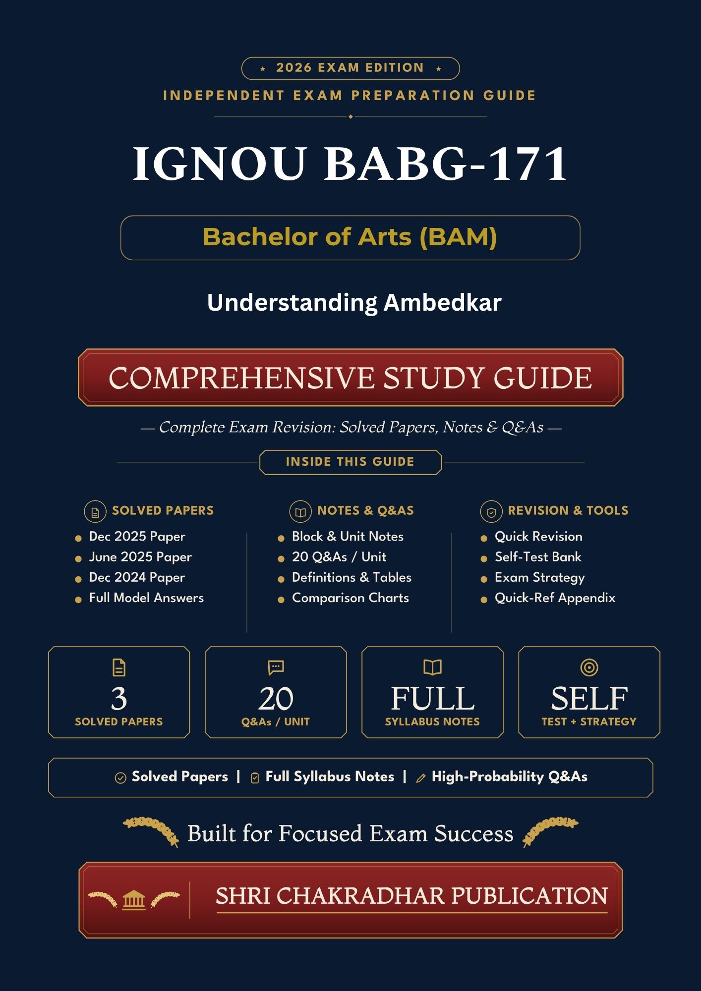 IGNOU BABG-171 Book (Understanding Ambedkar) | Study Guide