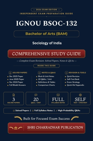 IGNOU BSOC-132 Book (Sociology of India) | Study Guide