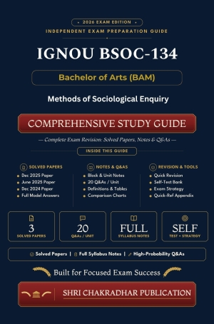 IGNOU BSOC-134 Book (Methods of Sociological Enquiry) | Study Guide