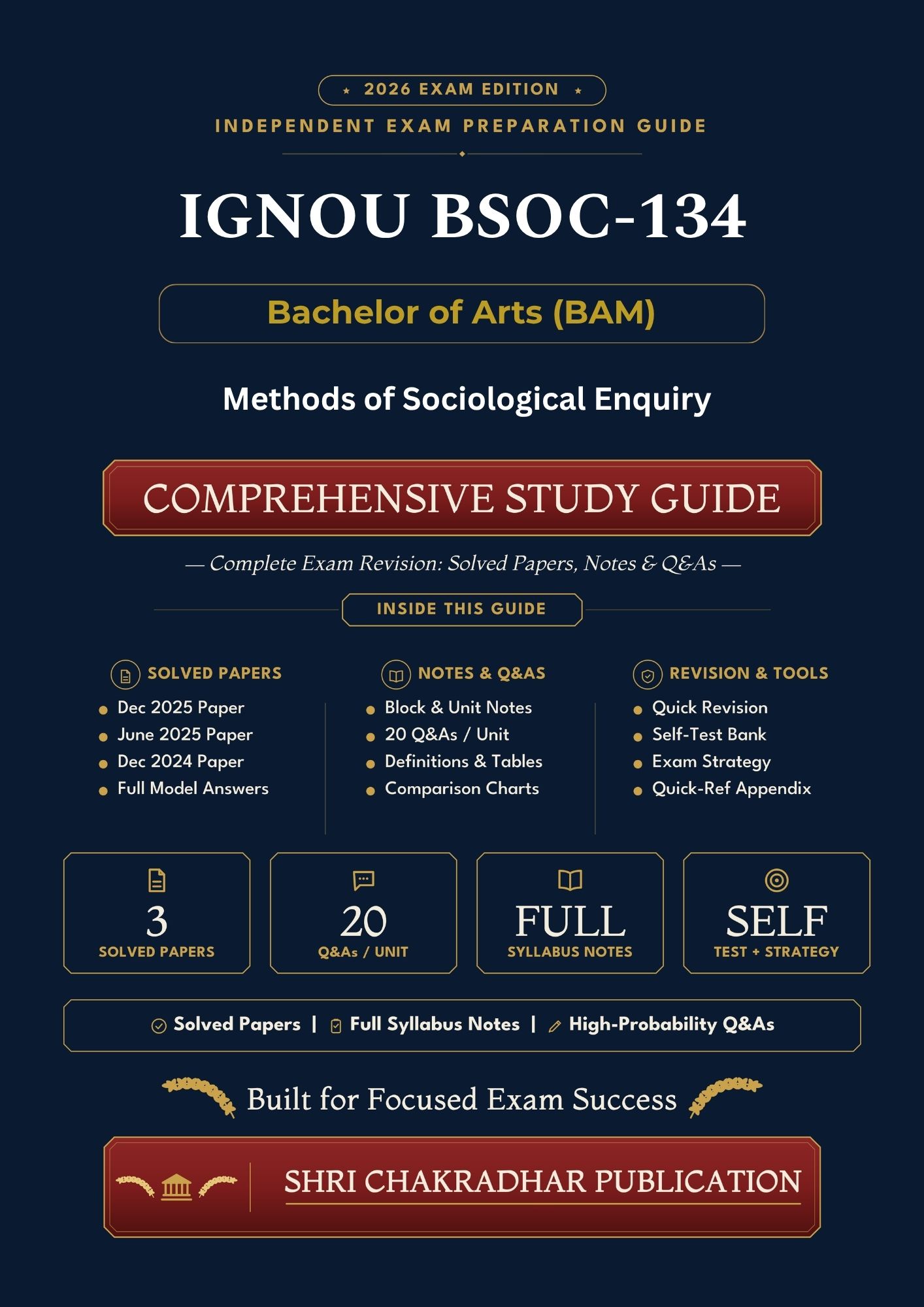 IGNOU BSOC-134 Book (Methods of Sociological Enquiry) | Study Guide