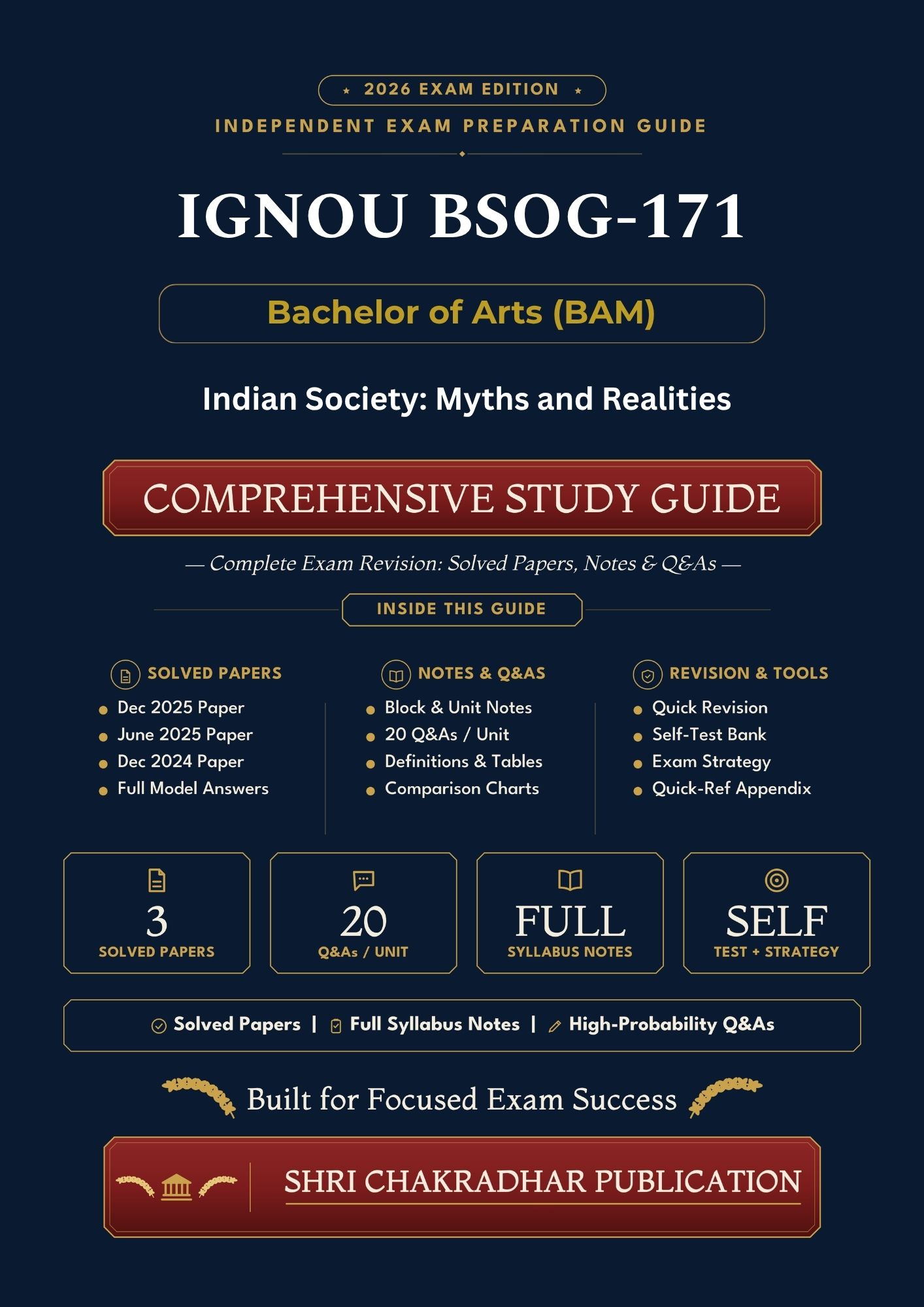IGNOU BSOG-171 Book (Indian Society: Myths and Realities) | Study Guide