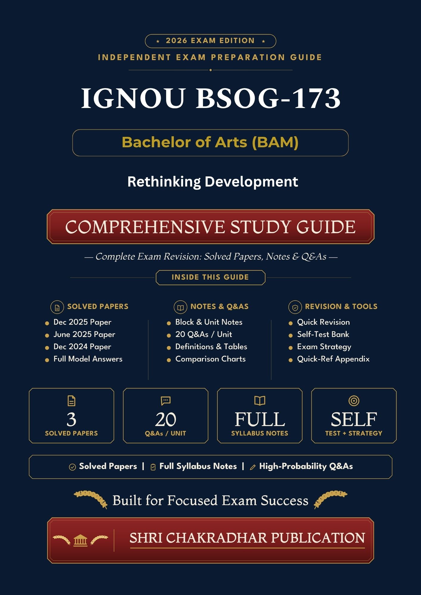 IGNOU BSOG-173 Book (Rethinking Development) | Study Guide