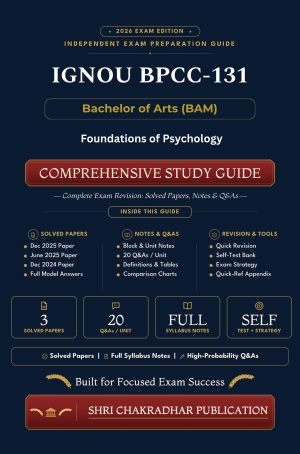 IGNOU BPCC-131 Book (Foundations of Psychology) | Study Guide
