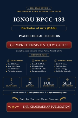 IGNOU BPCC-133 Book (Psychological Disorders) | Study Guide
