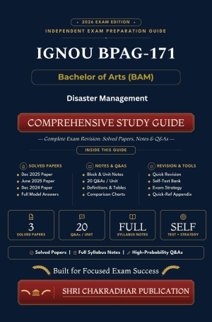 IGNOU BPAG-171 Book (Disaster Management) | Study Guide