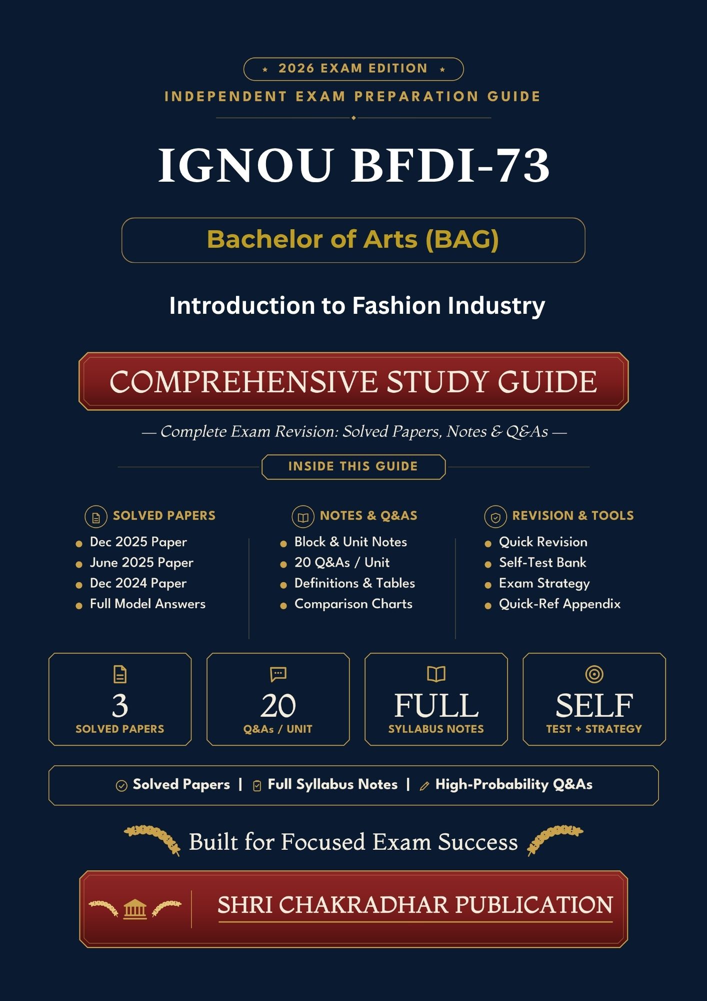 IGNOU BFDI-073 Book (Introduction to Fashion Industry) | Study Guide