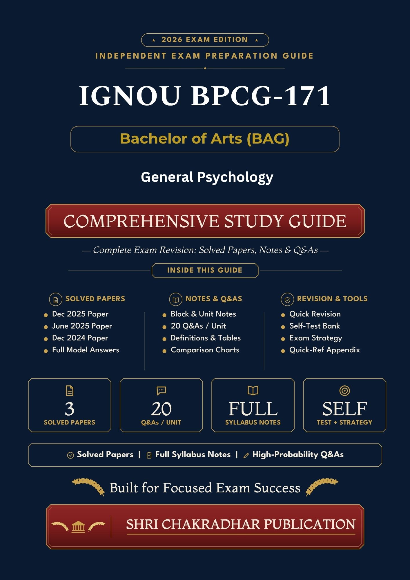 IGNOU BPCG-171 Book (General Psychology) | Study Guide