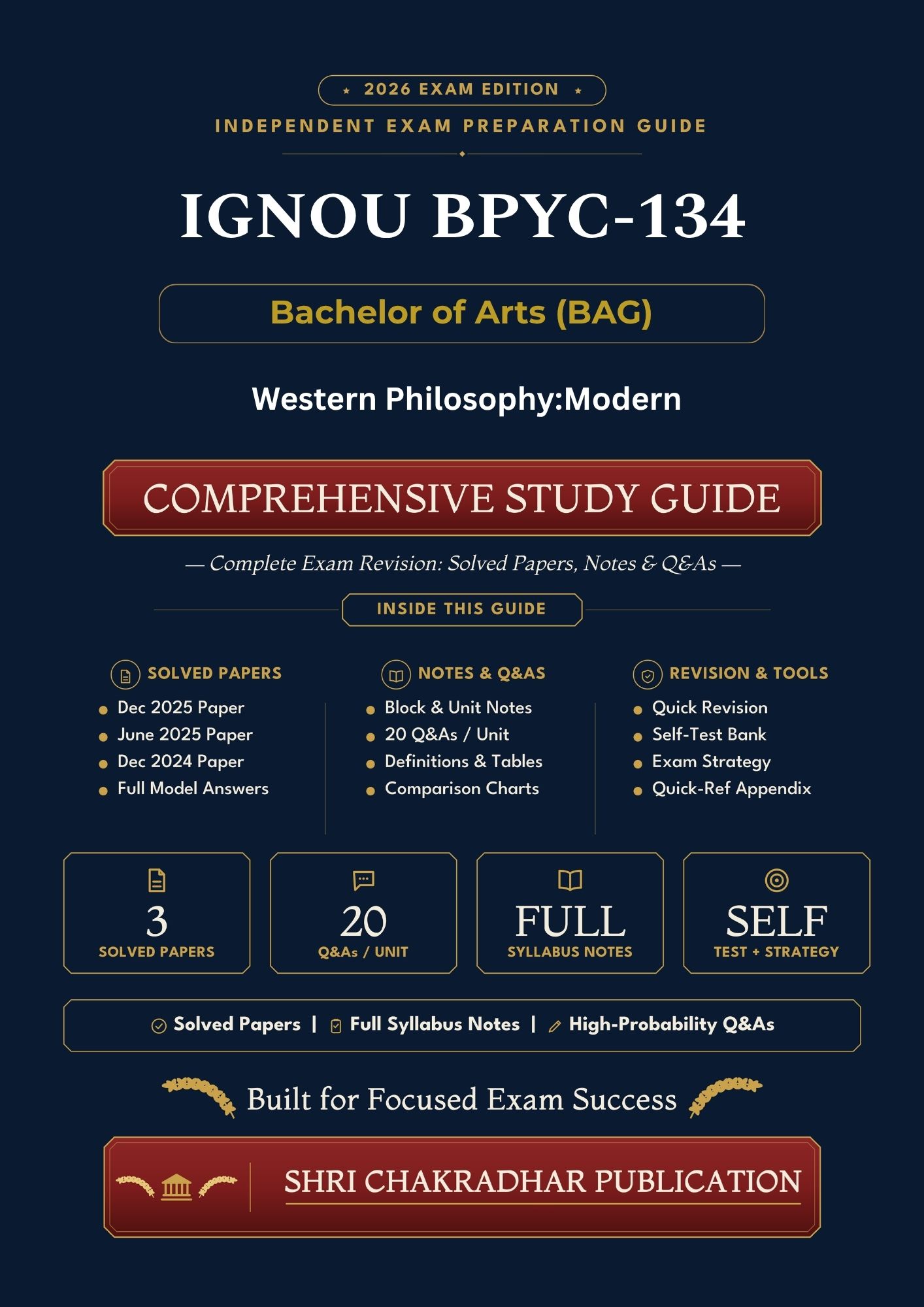 IGNOU BPYC-134 Book (Western Philosophy:Modern) | Study Guide