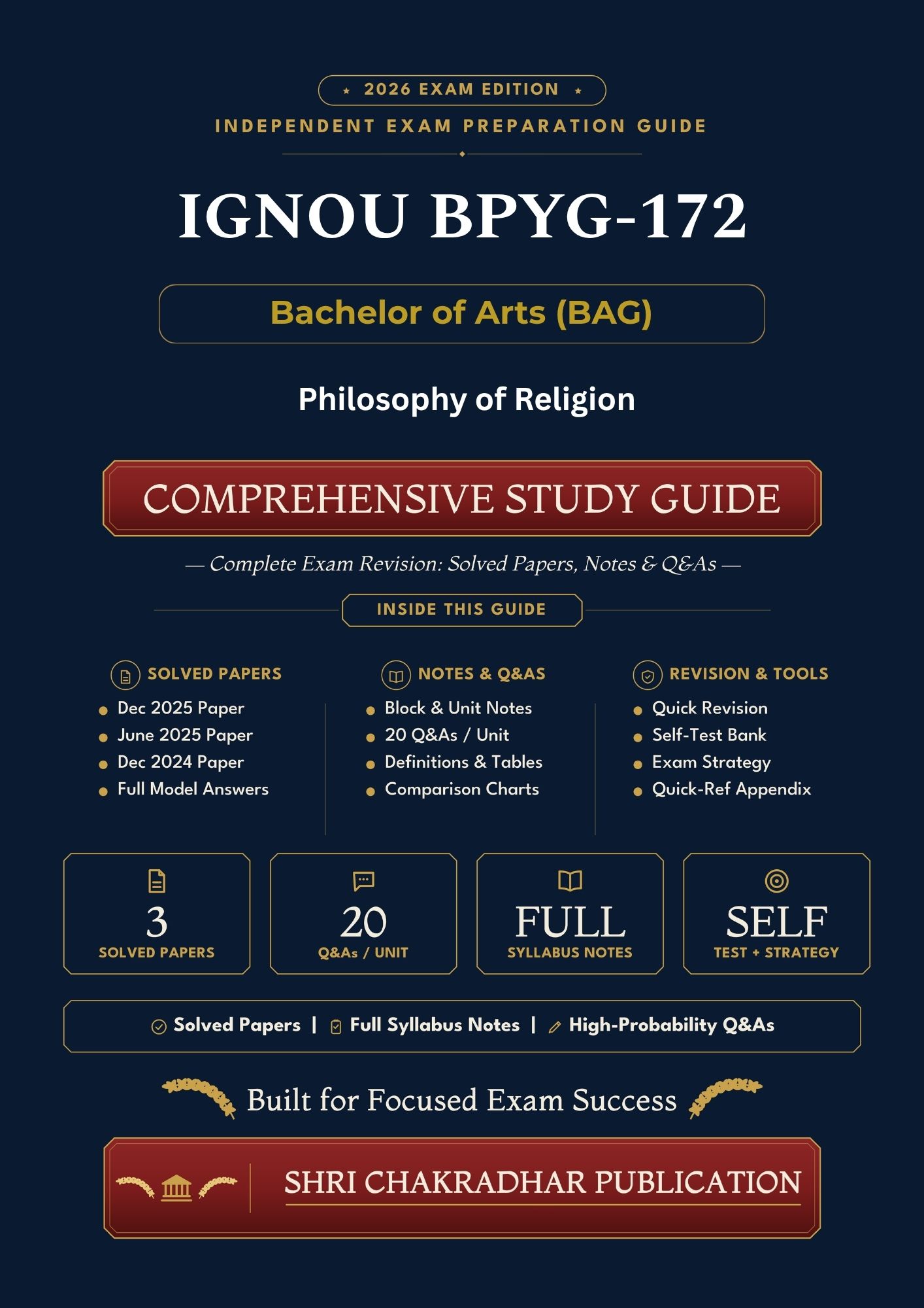 IGNOU BPYG-172 Book (Philosophy of Religion) | Study Guide