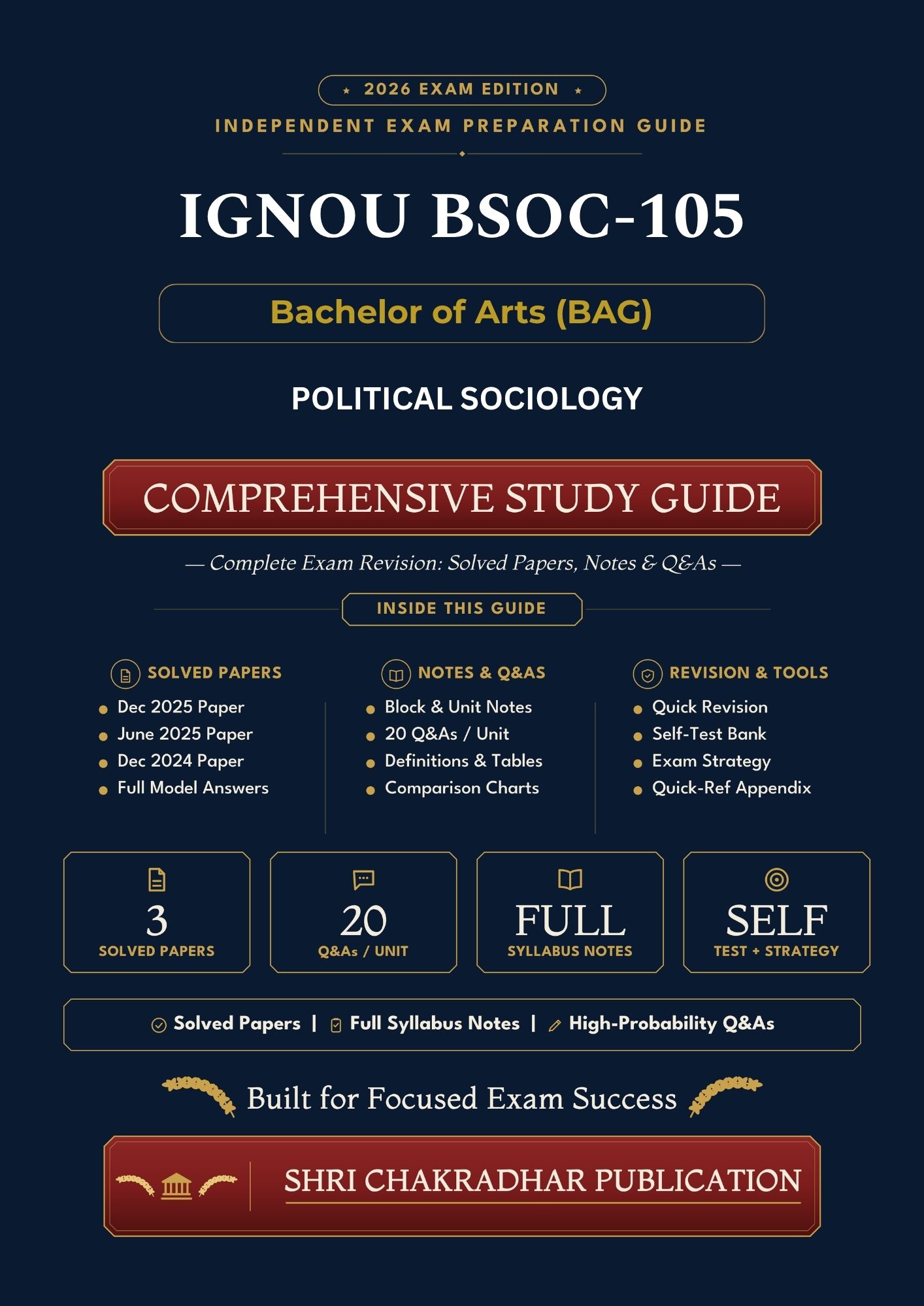 IGNOU BSOC-105 Book (POLITICAL SOCIOLOGY) | Study Guide